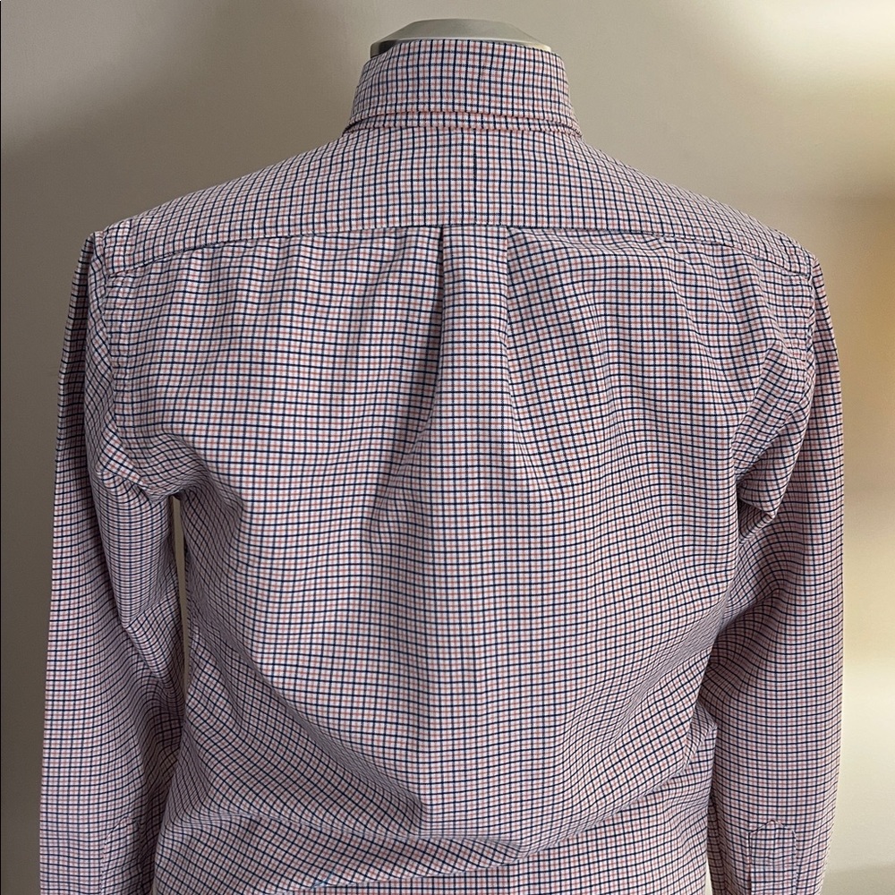 Ralph Lauren custom fit blue orange and white plaid button down shirt S - Picture 6 of 13